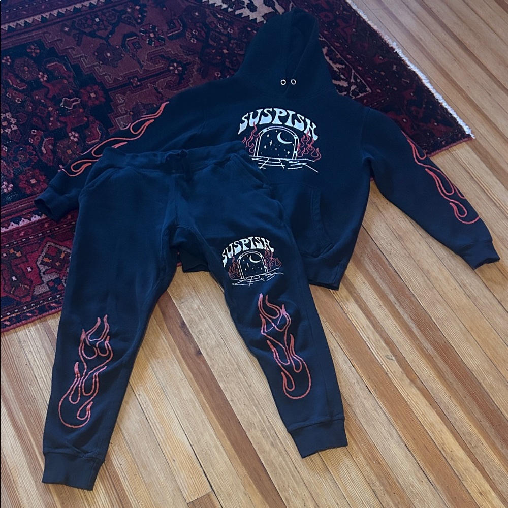 Black Track Pants & Joggers Set